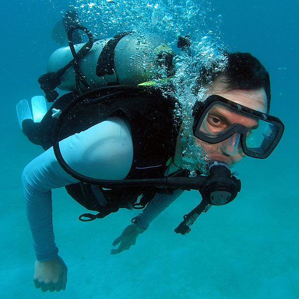 a scuba diver